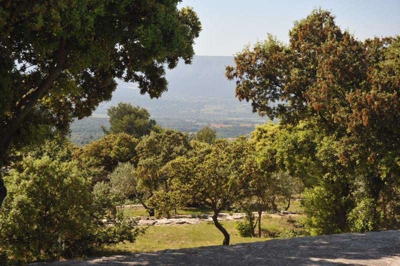 For sale in Gordes in Luberon, property with an amazing view comprising an old renovated sheepfold and 2 outbuildings on more than a hectare of land.